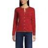 Lands' End Cashmere Cardigan Sweater In Red