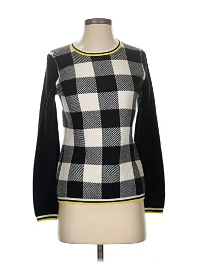 Pre-owned Lands' End Cashmere Pullover Sweater In Black