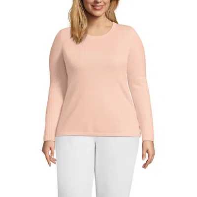 Lands' End Cashmere Sweater In Pink