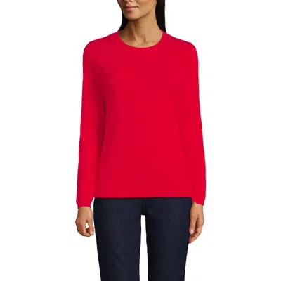 Lands' End Cashmere Sweater In Berry Rouge