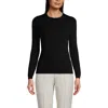 Lands' End Cashmere Sweater In Black