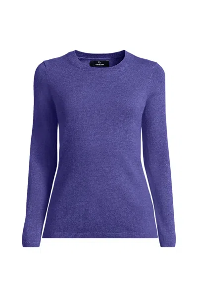 Lands' End Cashmere Sweater In Purple