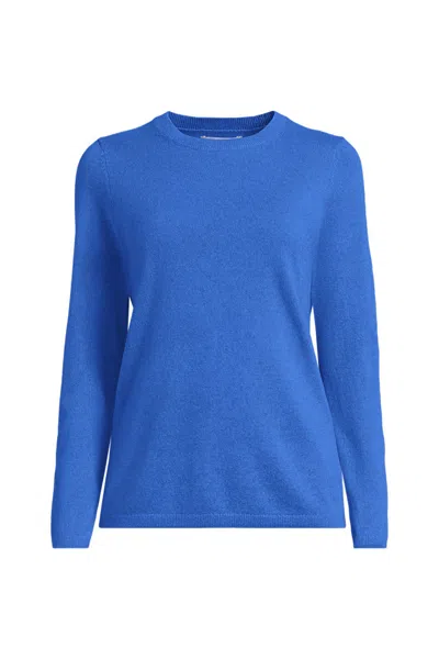 Lands' End Cashmere Sweater In Blue