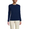 Lands' End Cashmere Sweater In Deep Sea Navy