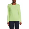 Lands' End Cashmere Sweater In Fluorescent Green