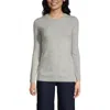 Lands' End Cashmere Sweater In Gray Heather