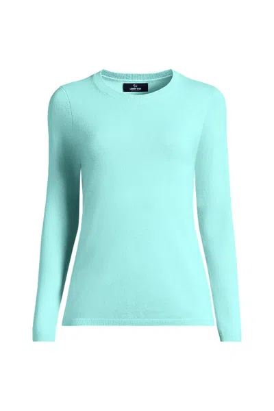 Lands' End Cashmere Sweater In Blue