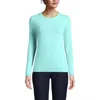 Lands' End Cashmere Sweater In Pale Aqua Ice