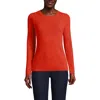 Lands' End Cashmere Sweater In Papaya