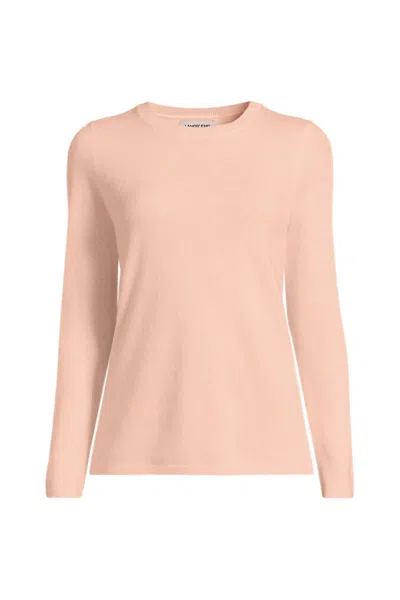 Lands' End Cashmere Sweater In Pink