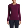 Lands' End Cashmere Sweater In Raspberry Wine Heather