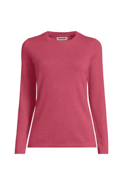Lands' End Cashmere Sweater In Pink