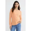 Lands' End Cashmere Sweater In Sweet Mango Heather