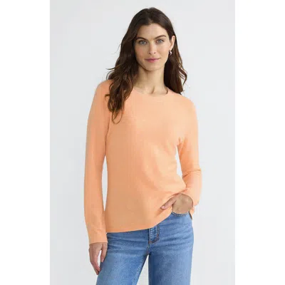 Lands' End Cashmere Sweater In Sweet Mango Heather