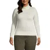 Lands' End Cashmere Turtleneck Sweater In Metallic