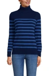 Lands' End Cashmere Turtleneck Sweater In Multi