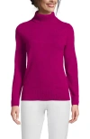 Lands' End Cashmere Turtleneck Sweater In Pink