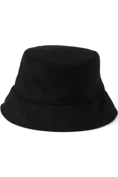 Lands' End Cashtouch Bucket Hat In Black