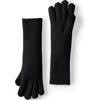 Lands' End Cashtouch Knit Gloves In Black