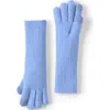 Lands' End Cashtouch Knit Gloves In Blue