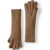 Lands' End Cashtouch Knit Gloves In Brown