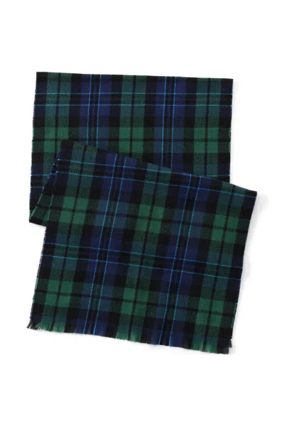 Lands' End Cashtouch Pattern Winter Scarf In Blue