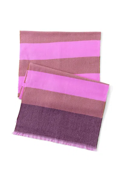 Lands' End Cashtouch Pattern Winter Scarf In Brown