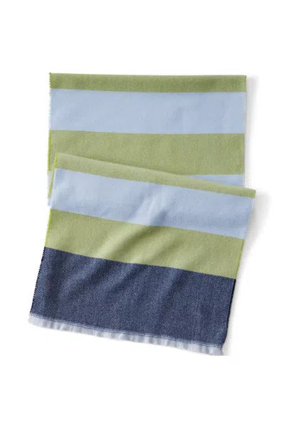 Lands' End Cashtouch Pattern Winter Scarf In Green