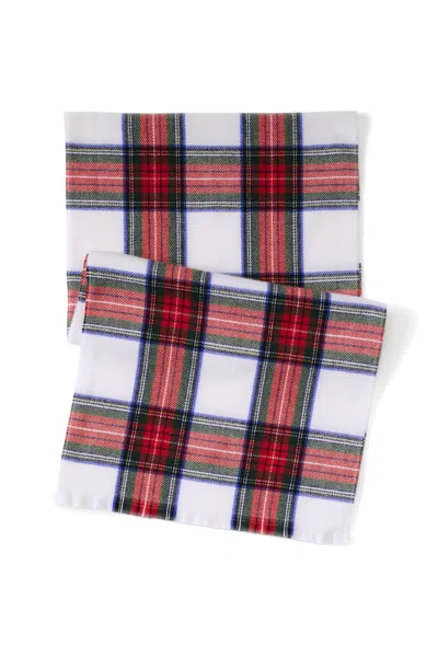 Lands' End Cashtouch Pattern Winter Scarf In Ivory
