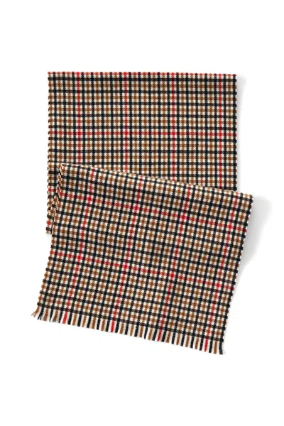 Lands' End Cashtouch Pattern Winter Scarf In Orange