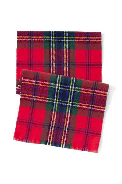 Lands' End Cashtouch Pattern Winter Scarf In Red