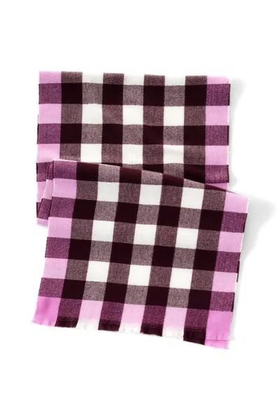 Lands' End Cashtouch Pattern Winter Scarf In Red