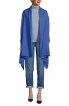 Lands' End Cashtouch Shawl Wrap In Blue