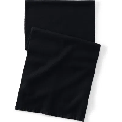 Lands' End Cashtouch Winter Scarf Pattern In Black