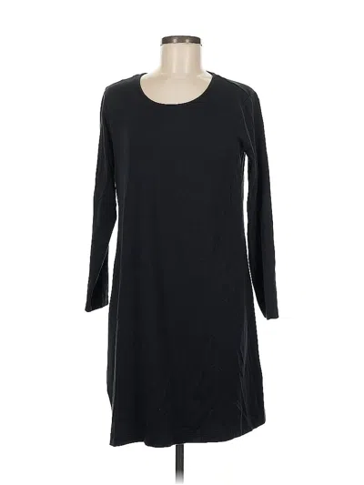 Pre-owned Lands' End Casual Dress In Black