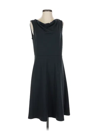 Pre-owned Lands' End Casual Dress In Black