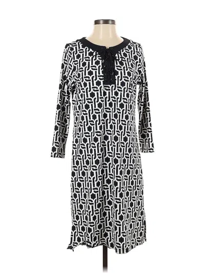 Pre-owned Lands' End Casual Dress In Black