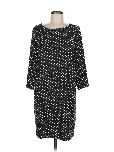 Pre-owned Lands' End Casual Dress In Black