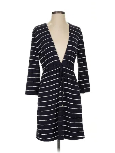 Pre-owned Lands' End Casual Dress In Black