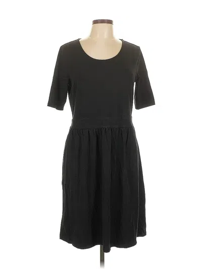Pre-owned Lands' End Casual Dress In Black