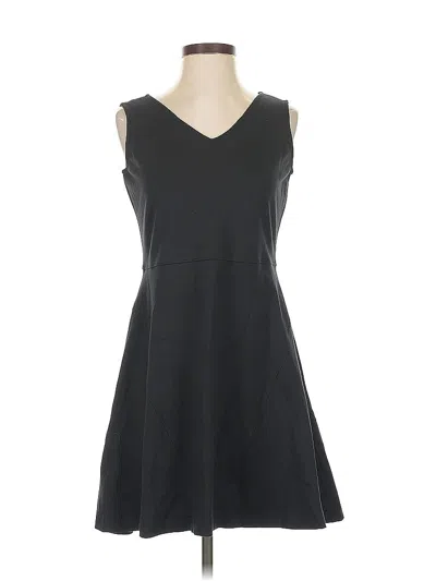 Pre-owned Lands' End Casual Dress In Black