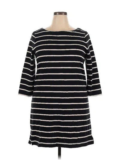 Pre-owned Lands' End Casual Dress In Black