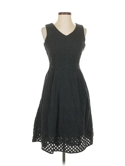 Pre-owned Lands' End Casual Dress In Black