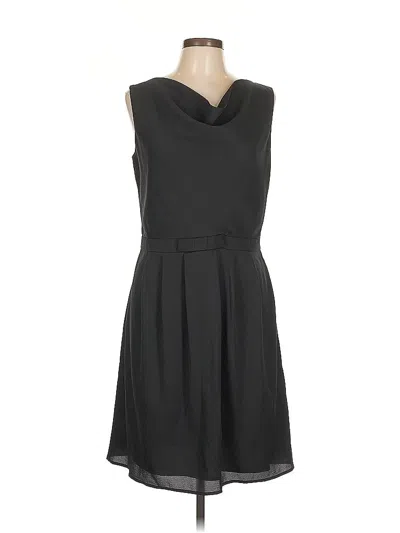 Pre-owned Lands' End Casual Dress In Black