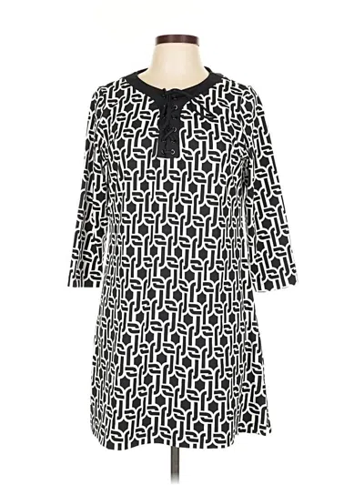 Pre-owned Lands' End Casual Dress In Black