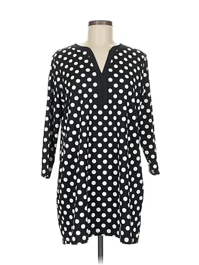 Pre-owned Lands' End Casual Dress In Black