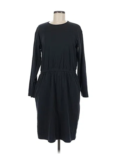 Pre-owned Lands' End Casual Dress In Black