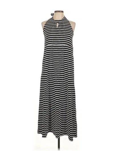 Pre-owned Lands' End Casual Dress In Black