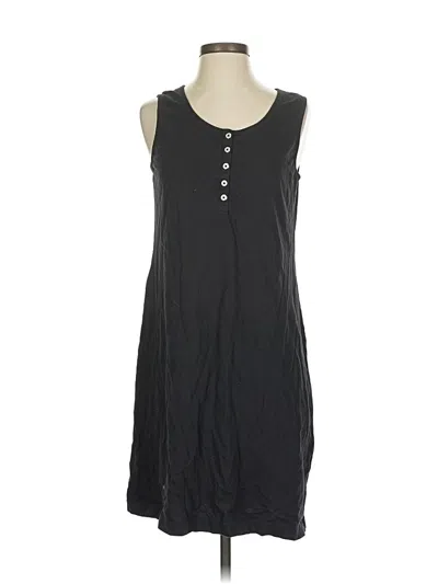Pre-owned Lands' End Casual Dress In Black