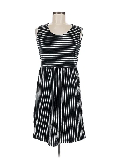 Pre-owned Lands' End Casual Dress In Black